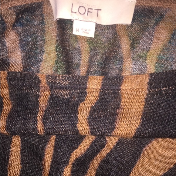 LOFT Boatneck printed sweater - Picture 3 of 3